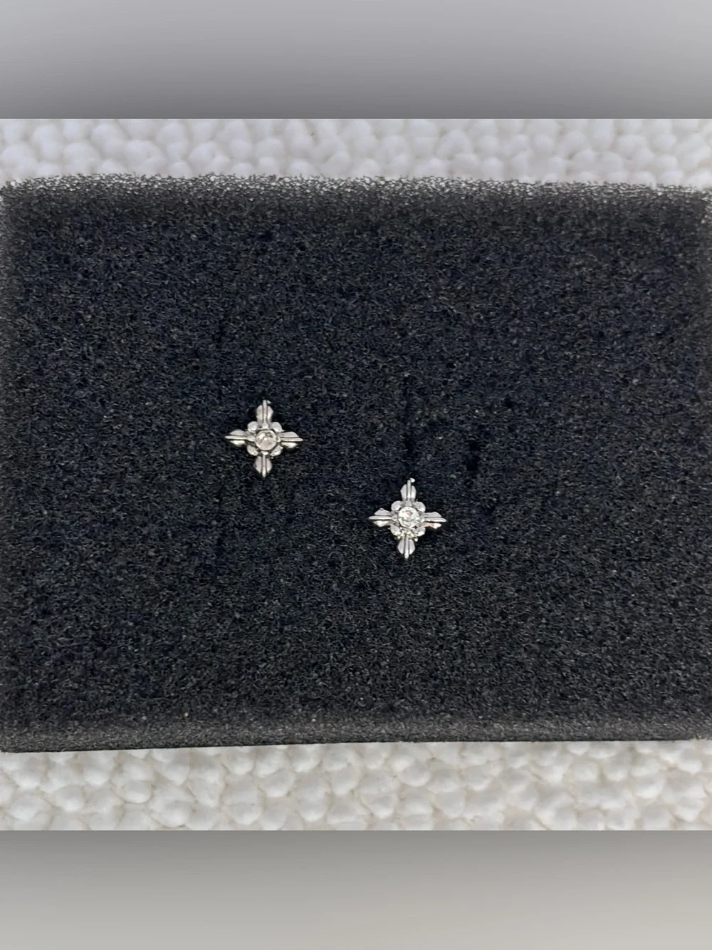 8mm CZ Star Stud Earrings for Men Women Streetwear Hip Hop Punk Unisex Earrings